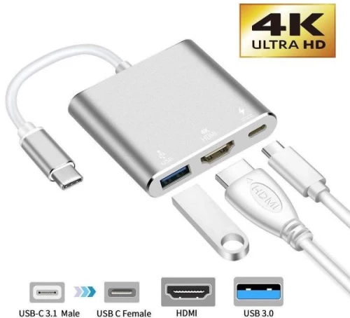 Μετατροπέας USB Type C Σε 4K HDMI + USB3.0 + PD ATC