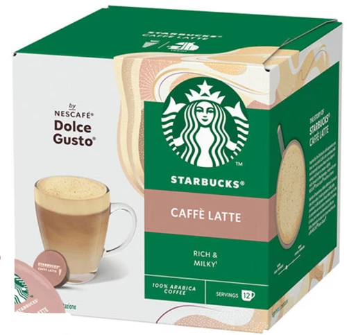 Κάψουλες Dolce Gusto Συμβατές Starbucks Caffe Latte 12 τεμάχια