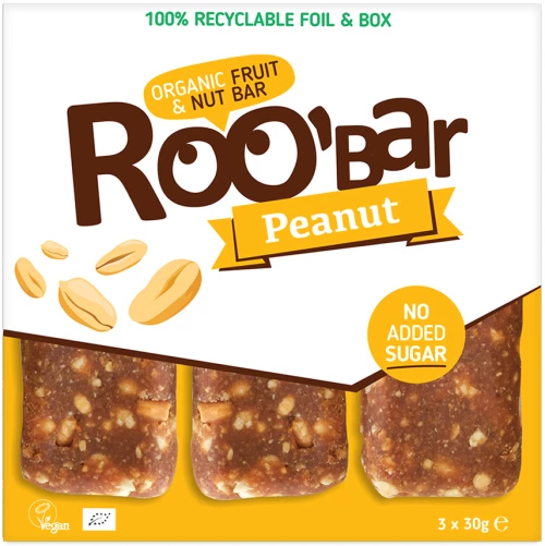 Μπάρα Ενέργειας Roobar Φυστίκι 3x30gr