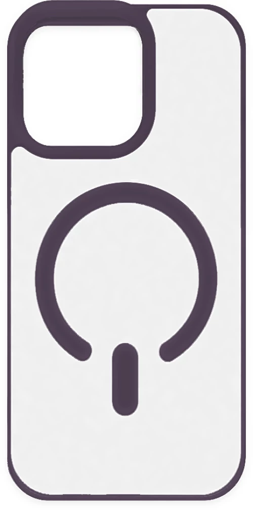 Obastyle Colourful Edges Magnetic Clear Case για Apple iPhone 13 Pro - Βαθύ Μωβ