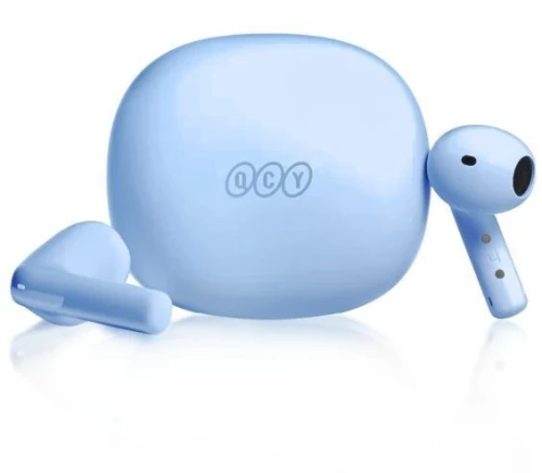 QCY AilyBuds E10 QT35 Bluetooth Handsfree Ακουστικά με Θήκη Φόρτισης - Γαλάζιο