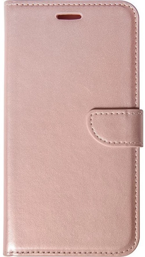 Θήκη flip με υποδοχή καρτών και δυνατότητα STAND για Xiaomi Poco F6 - Ροζ Χρυσό