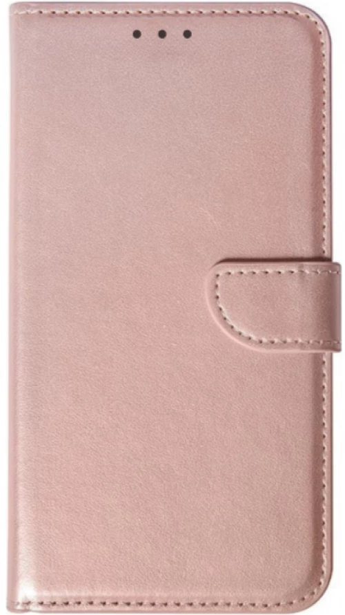 Θήκη flip με υποδοχή καρτών και δυνατότητα STAND για Xiaomi Redmi 14C - Ροζ Χρυσό