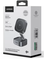 Wireless Magnetic Charger/Stand 2in1 UGREEN 15W Qi2 W702 35316 Grey