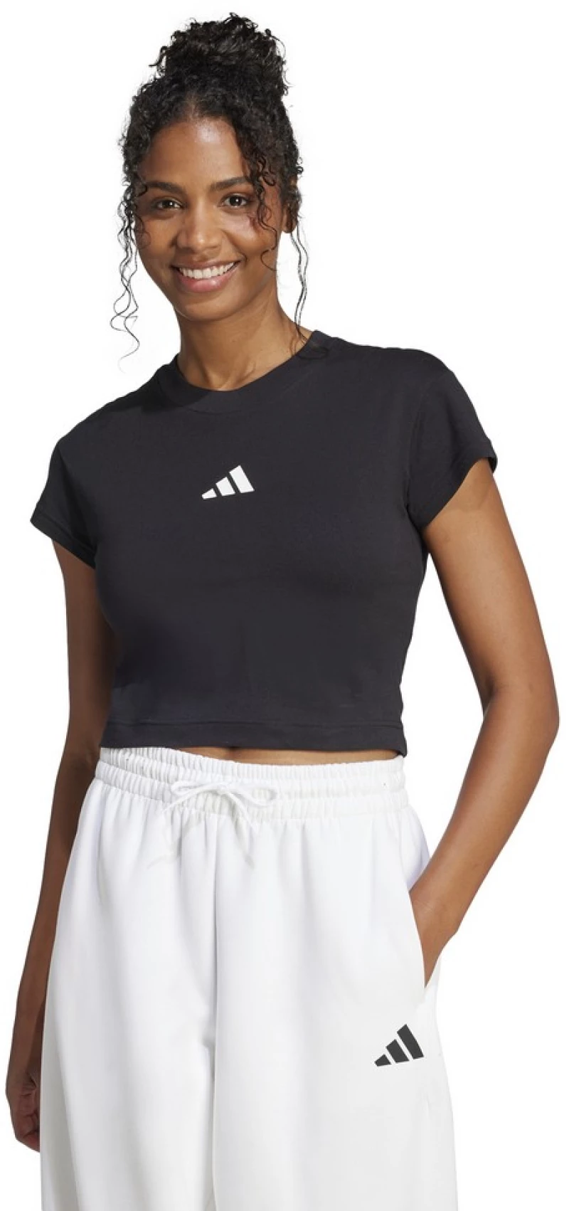 adidas W FI SL BB TEE JE4000 ADIDAS Μαύρο