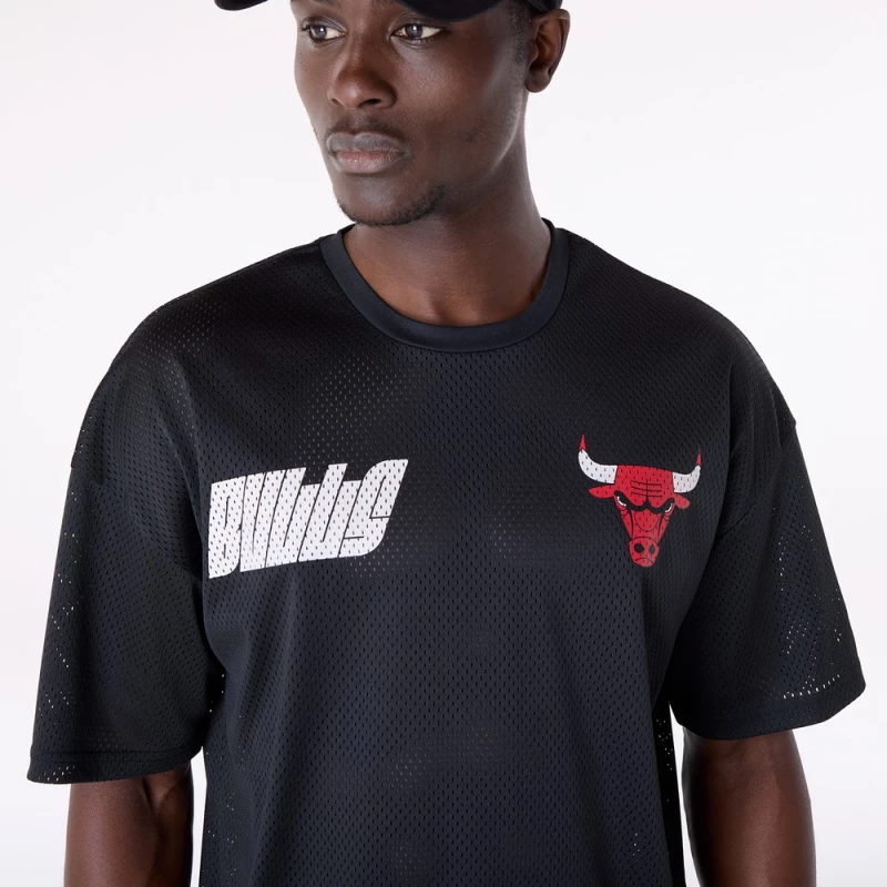 NEW ERA NBA GRPHC MESH TEE CHIBUL  BLK 60596412 NEW ERA Μαύρο