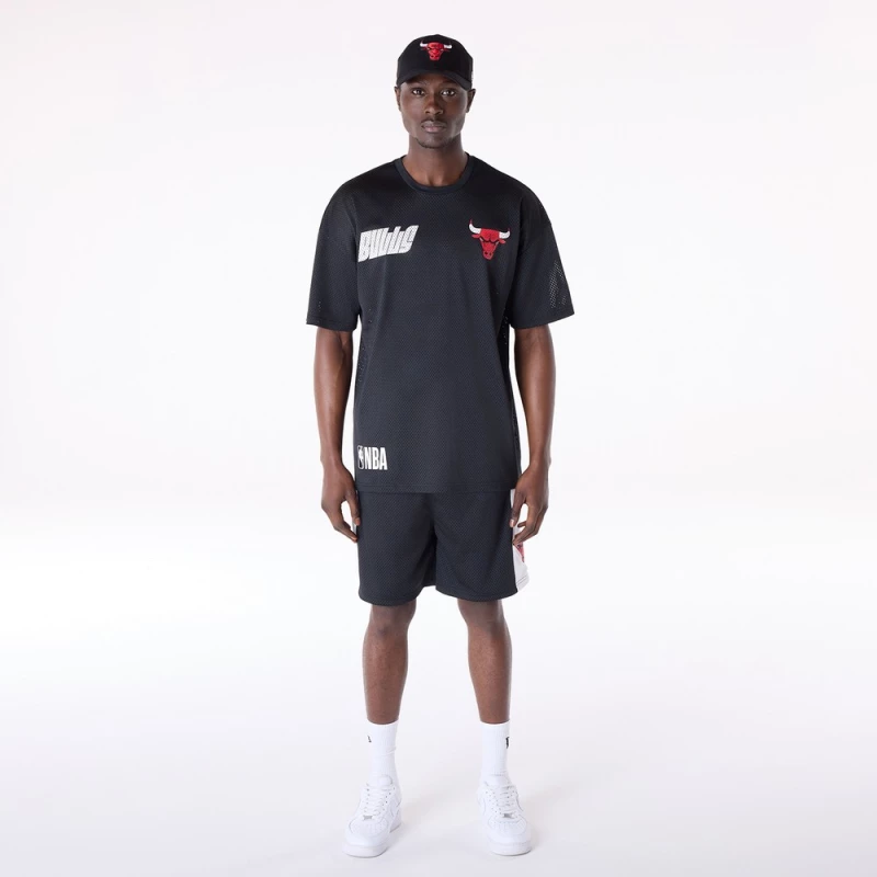 NEW ERA NBA GRPHC MESH TEE CHIBUL  BLK 60596412 NEW ERA Μαύρο