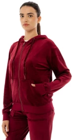 BE:NATION VELOUR FULL ZIP HOOD 07102303-5C BENATION Κόκκινο