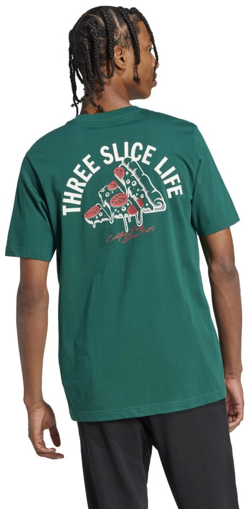 adidas M L PIZZA TEE JJ4017 ADIDAS ΠΡΑΣΙΝΟ