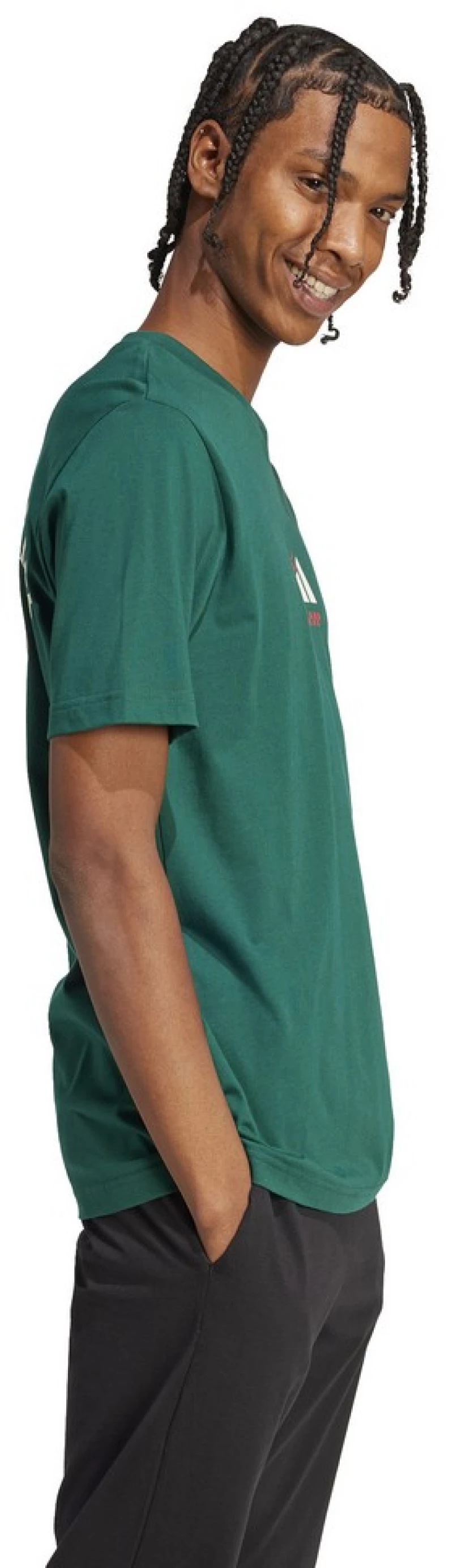 adidas M L PIZZA TEE JJ4017 ADIDAS ΠΡΑΣΙΝΟ