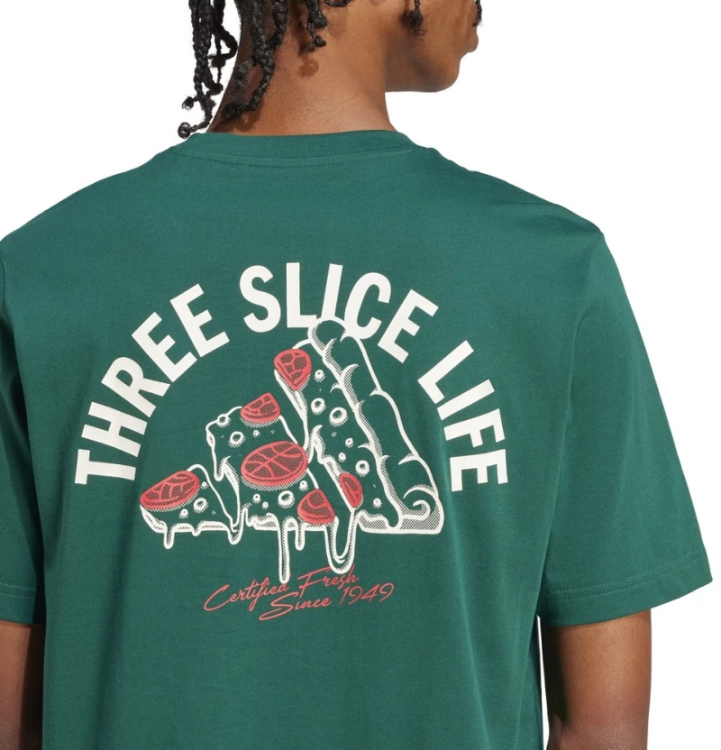 adidas M L PIZZA TEE JJ4017 ADIDAS ΠΡΑΣΙΝΟ