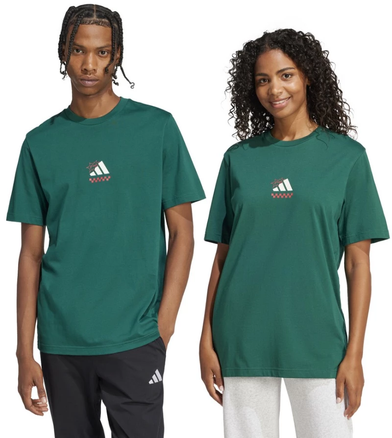 adidas M L PIZZA TEE JJ4017 ADIDAS ΠΡΑΣΙΝΟ