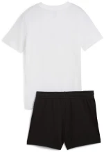 Puma ESS No.1 Logo Tee and Shorts Set G 686307-02 PUMA Λευκό