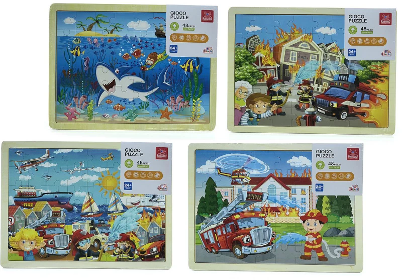 Παιχνίδι Παζλ 48 Κομματιών 40x30cm Σε 4 Σχέδια Για 2+ Ετών