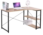 Γραφείο ArteLibre TADORNA Καφέ/Μαύρο MDF/Μέταλλο 120x74x71.5cm