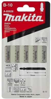 Makita A-85628 Λάμες για Ξύλο 76mm 5τμχ