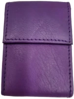 Unisex Δερμάτινο Πορτοφόλι-Μικρό Ginis CG 1082 μωβ