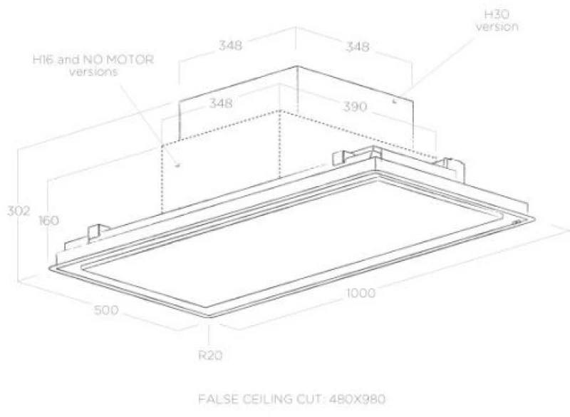 ELICA ILLUSION H30 WH/A/100 PRF0146251B