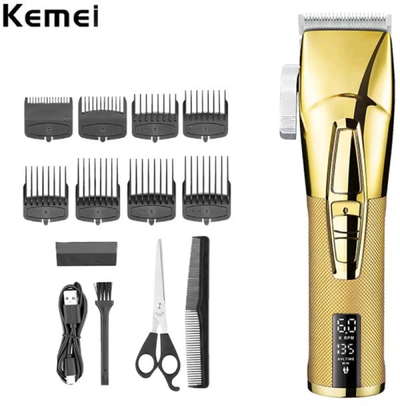 Kemei KM-5096 Επαγγελματική Eπαναφορτιζόμενη Κουρευτική Μηχανή