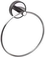 Karag Optimo-B 6220 Πετσετοκρεμάστρα Κρίκος Chrome-Μαύρο