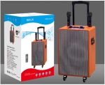 Φορητό ηχείο/woofer karaoke με 2 μικρόφωνα & τηλεχειριστήριο 12''/60W DR-19
