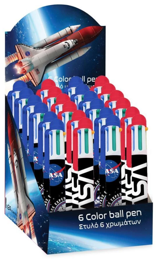 Στυλό Mε 6 Χρώματα Nasa