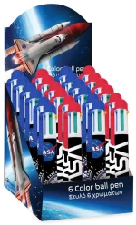 Στυλό Mε 6 Χρώματα Nasa
