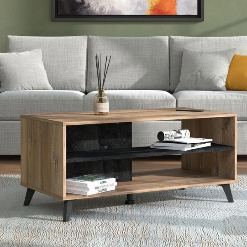 Τραπέζι Σαλονιού Corvia Ks Flagstaf Carbon 102x50x47Εκ