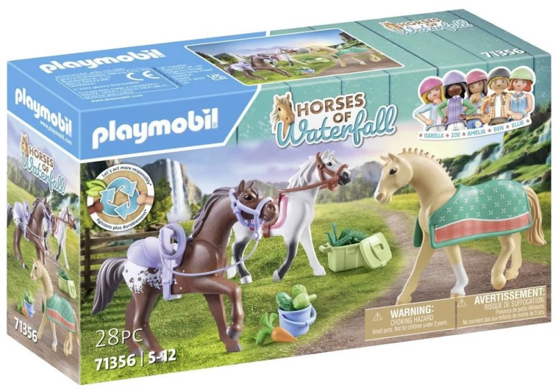 Τρία Άλογα Με Αξεσουάρ 71356 Playmobil