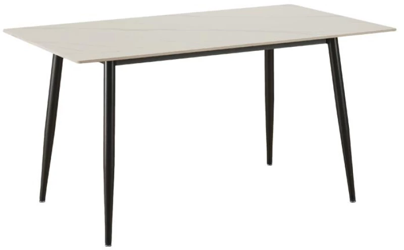 Τραπέζι Τραπεζαρίας Fylliana 802 Λευκό Χρώμα 140x80x75Εκ
