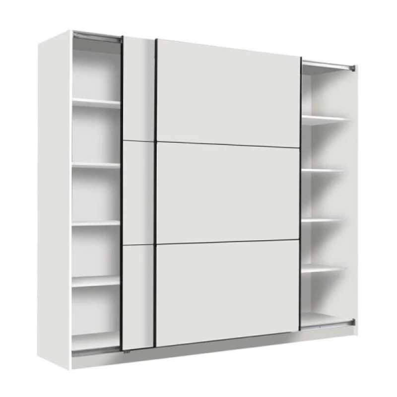 Ντουλάπα Sierra 220 Λευκό 217x62.5x210εκ