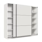 Ντουλάπα Sierra 220 Λευκό 217x62.5x210εκ