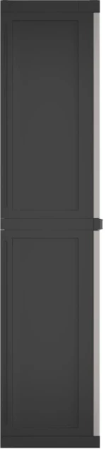 vidaXL Ντουλάπι Αποθ. Εξ. Χώρου Γκρι/Μαύρο 65x37x165εκ. Πολυπροπυλένιο