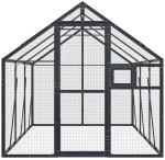vidaXL Κλουβί Ανθρακί 1,79 x 3 x 1,85 μ. από Αλουμίνιο