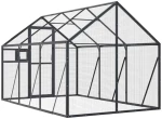 vidaXL Κλουβί Ανθρακί 1,79 x 3 x 1,85 μ. από Αλουμίνιο