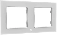 Switch frame double Shelly (white)