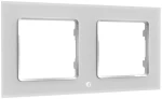 Switch frame double Shelly (white)