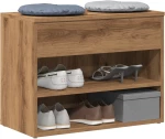 vidaXL Πάγκος Παπουτσιών τεχνίτης Δρυς 60x30x45 εκ. Επεξεργασμένο Ξύλο