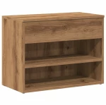 vidaXL Πάγκος Παπουτσιών τεχνίτης Δρυς 60x30x45 εκ. Επεξεργασμένο Ξύλο