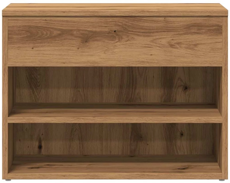 vidaXL Πάγκος Παπουτσιών τεχνίτης Δρυς 60x30x45 εκ. Επεξεργασμένο Ξύλο