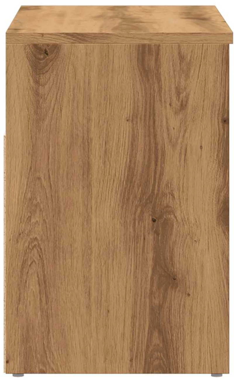 vidaXL Πάγκος Παπουτσιών τεχνίτης Δρυς 60x30x45 εκ. Επεξεργασμένο Ξύλο