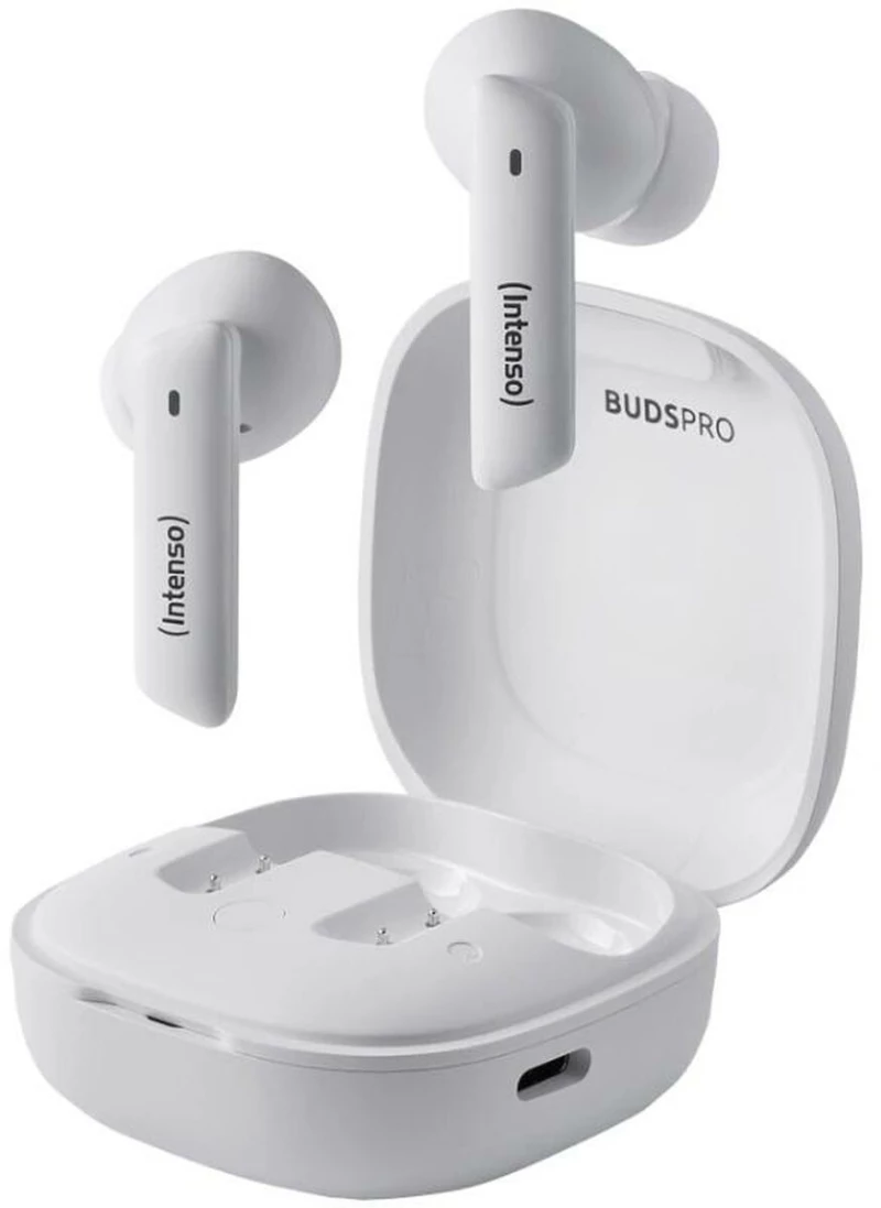Ακουστικά με Μικρόφωνο INTENSO Buds Pro Auriculares TWS H-ANC+ENC Μαύρο