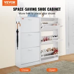 VEVOR Shoe Cabinet with 3 Flip Drawers Shoe Storage Cabinet for Entryway