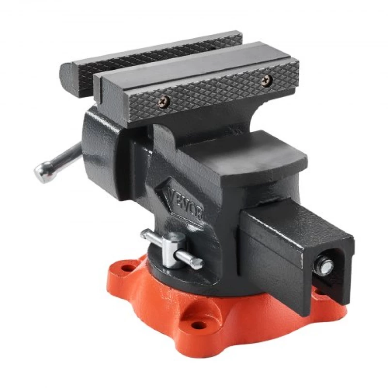 VEVOR 5.5" Bench Vise Multipurpose Heavy Duty Ductile Iron Swivel Locking Base