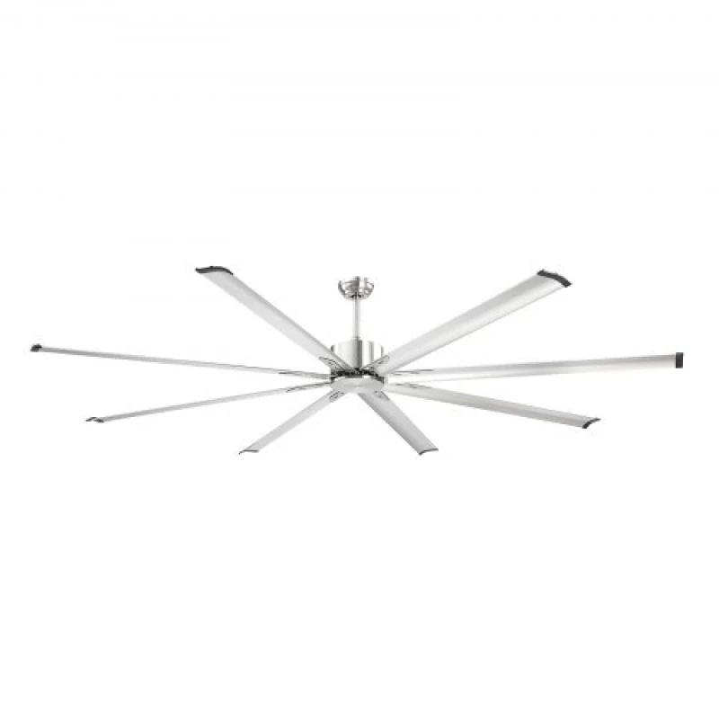 VEVOR 244 cm Aluminum Ceiling Fan Without Light Remote Control Brushed Nickel