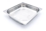 Gastronorm Container - 2/3 GN - 6,5cm Deep - Stainless Steel - Perforated