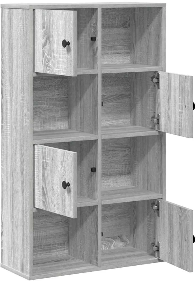 vidaXL Βιβλιοθήκη Γκρι Sonoma 60x24x101,5 εκ. από Επεξεργασμένο Ξύλο