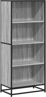 vidaXL Βιβλιοθήκη Γκρι Sonoma 60x35x139 cm Ξύλινη κατασκευή