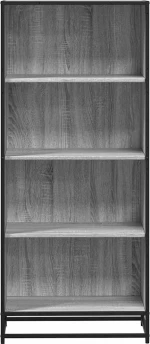 vidaXL Βιβλιοθήκη Γκρι Sonoma 60x35x139 cm Ξύλινη κατασκευή