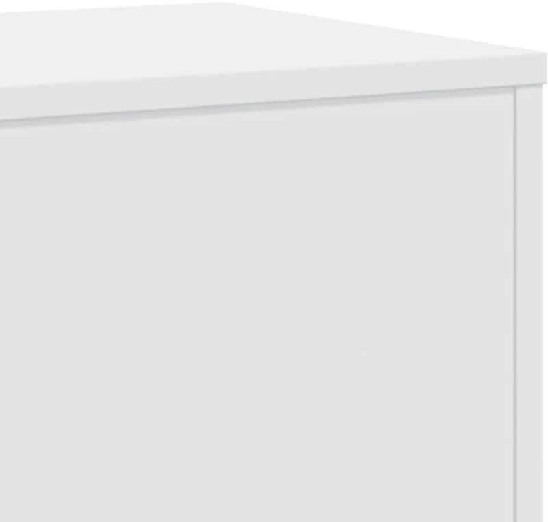 vidaXL Βάση Γλάστρας Λευκό 33x33x100 εκ. από Επεξεργασμένο Ξύλο